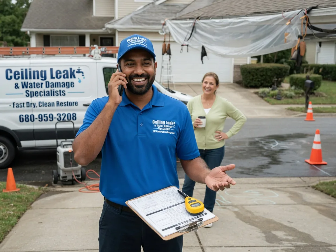 Ceiling Leak Cleanup Marietta, OK FAQs